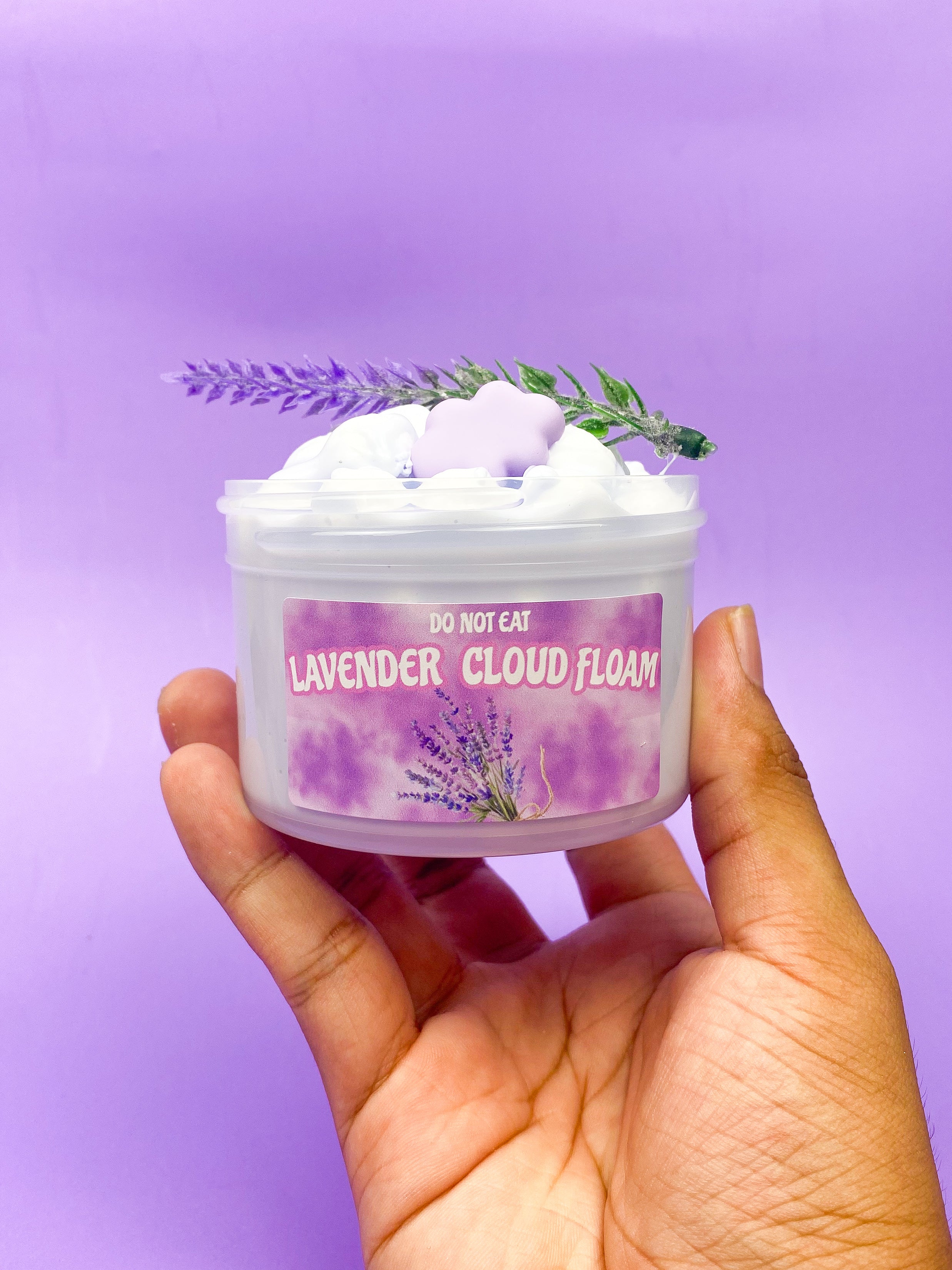 Lavender cloud floam slime