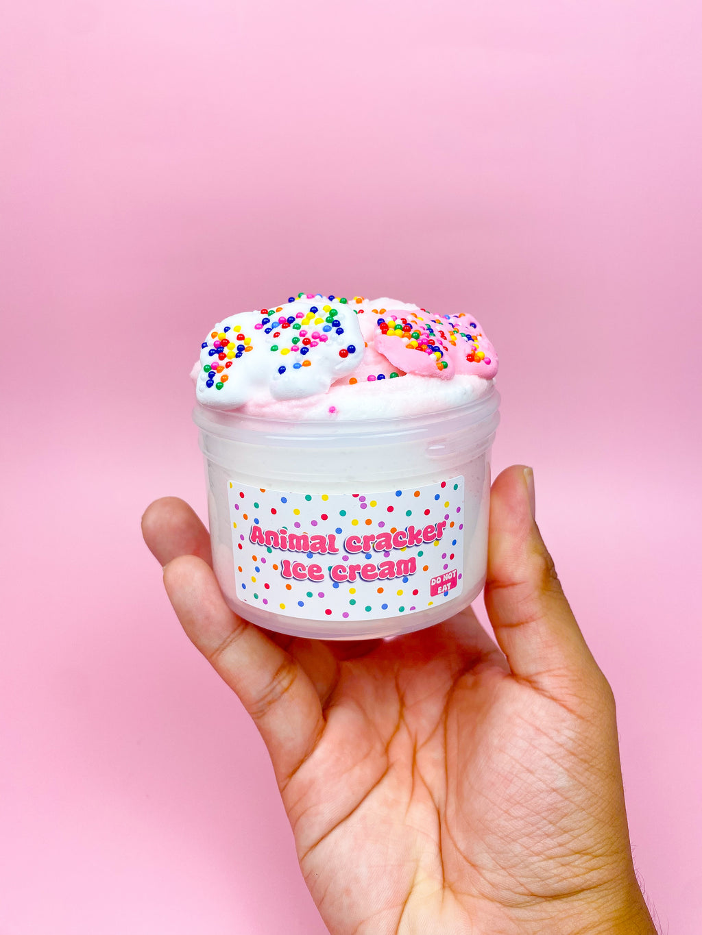 Animal cracker ice cream slime