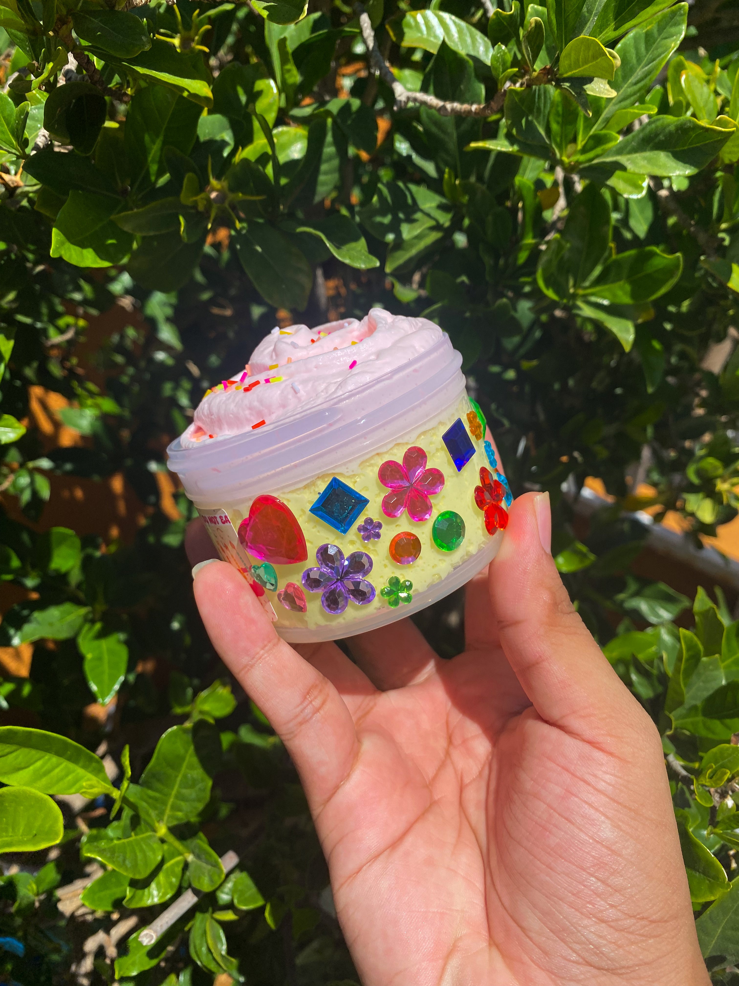 Bday cake fuzz slime *jewel version*