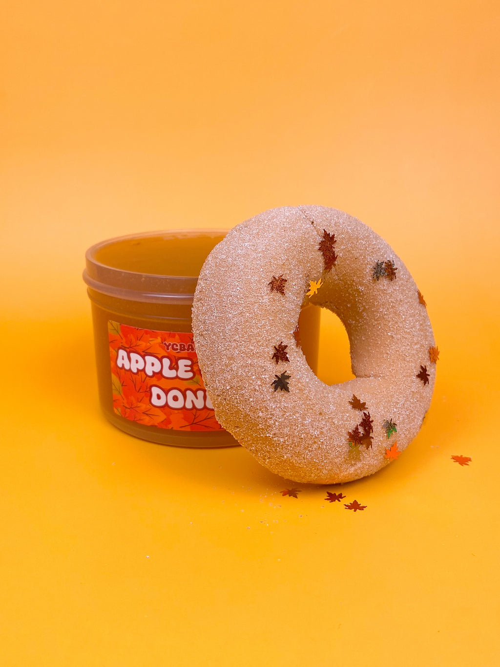 Apple cider donut slime
