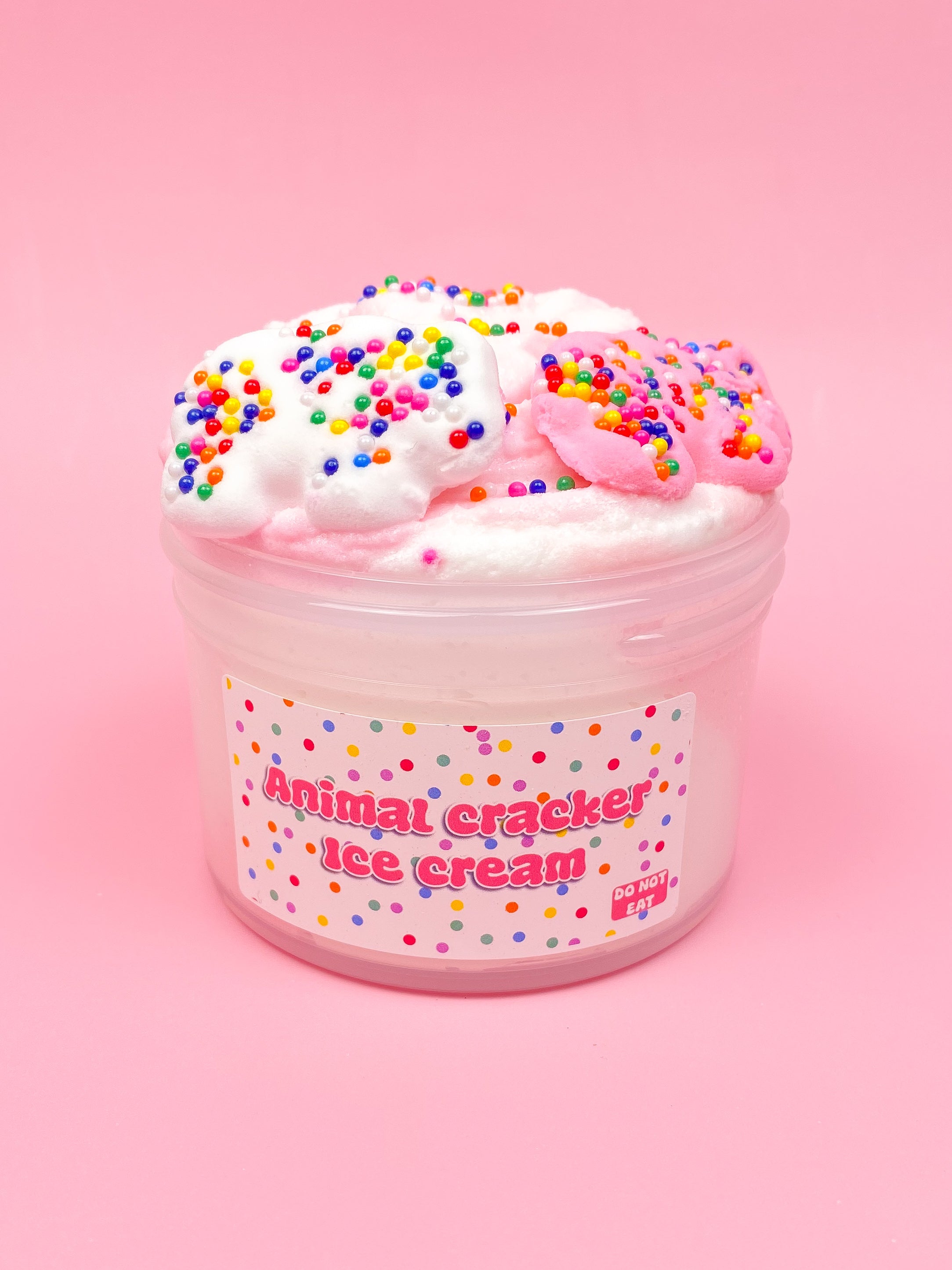 Animal cracker ice cream slime