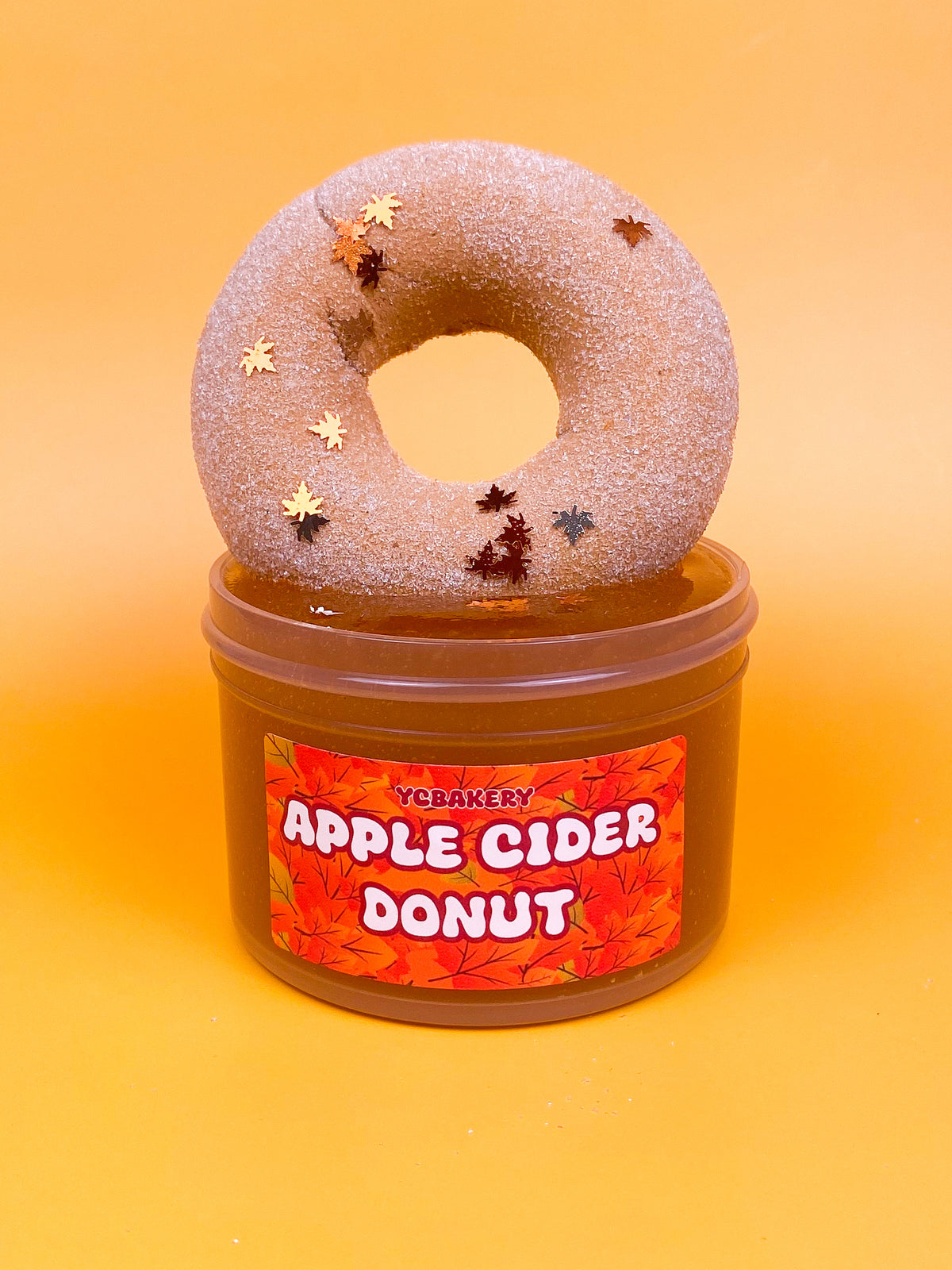 Apple cider donut slime