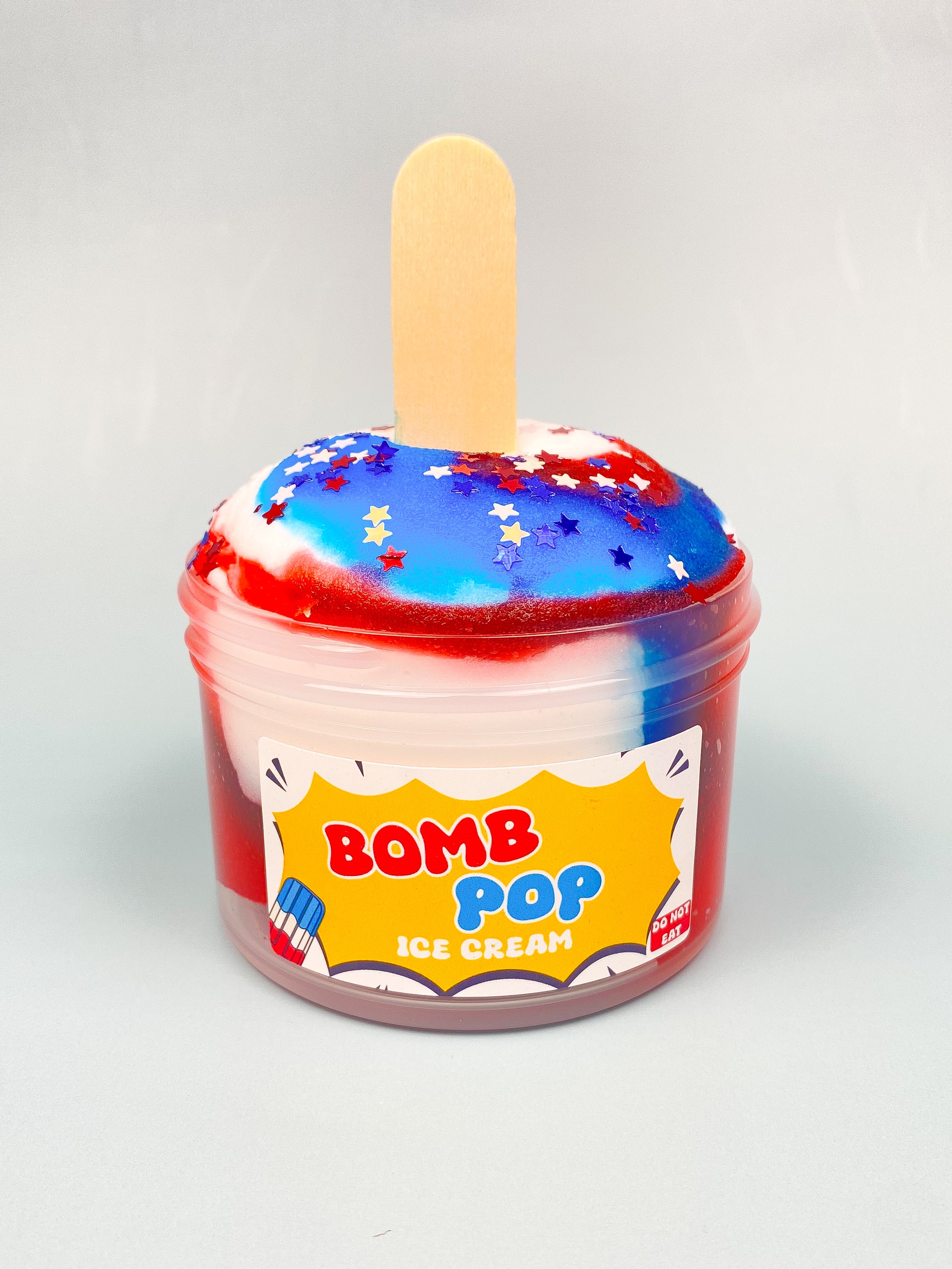 Bomb pop ice cream slime