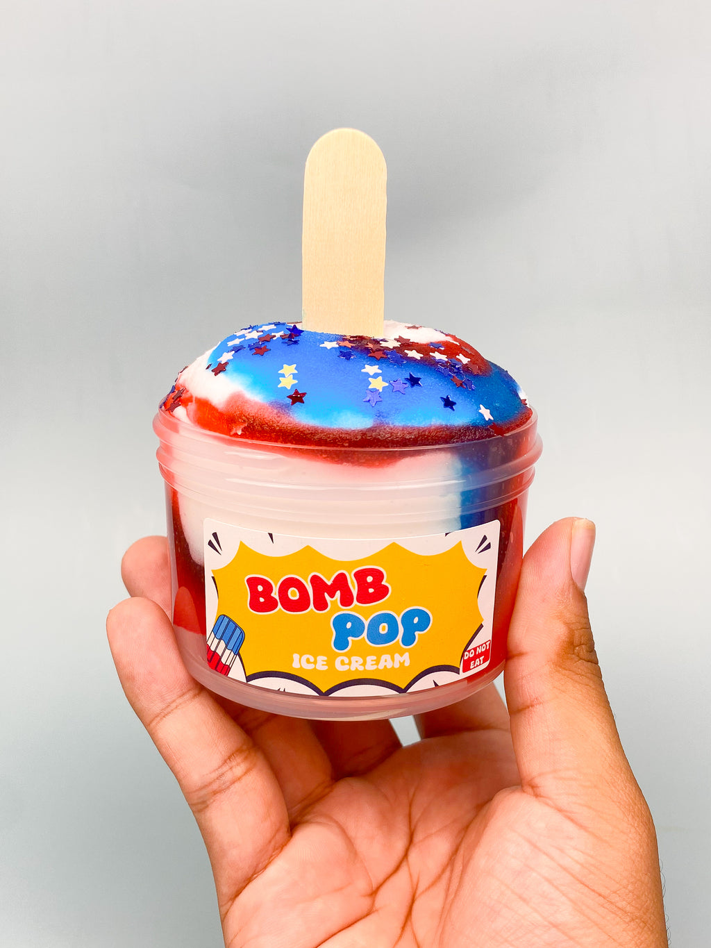 Bomb pop ice cream slime